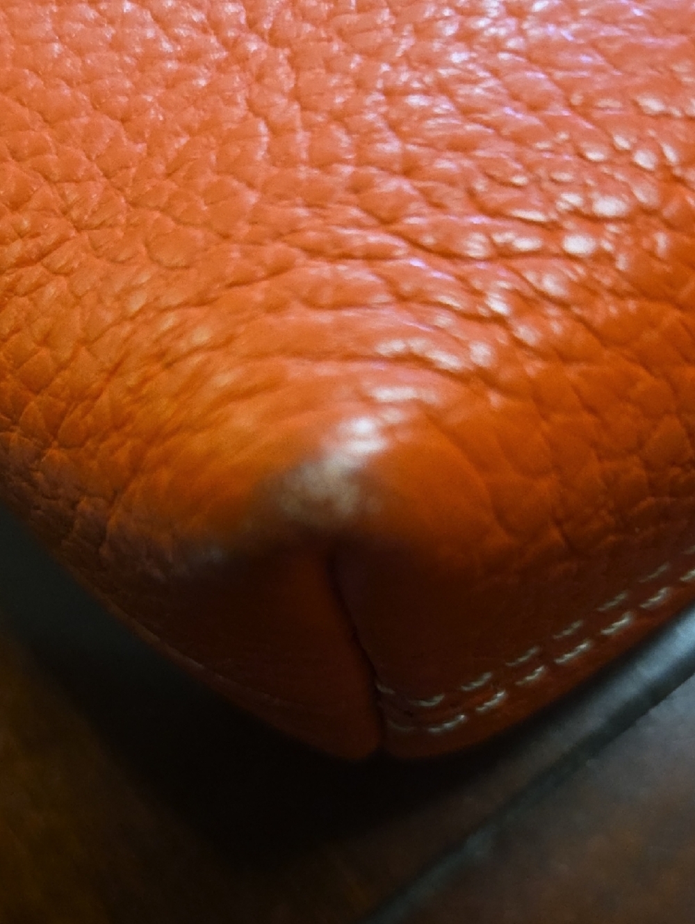 Dooney & Bourke Orange Pebbled Leather Cross Body - Picture 8 of 8